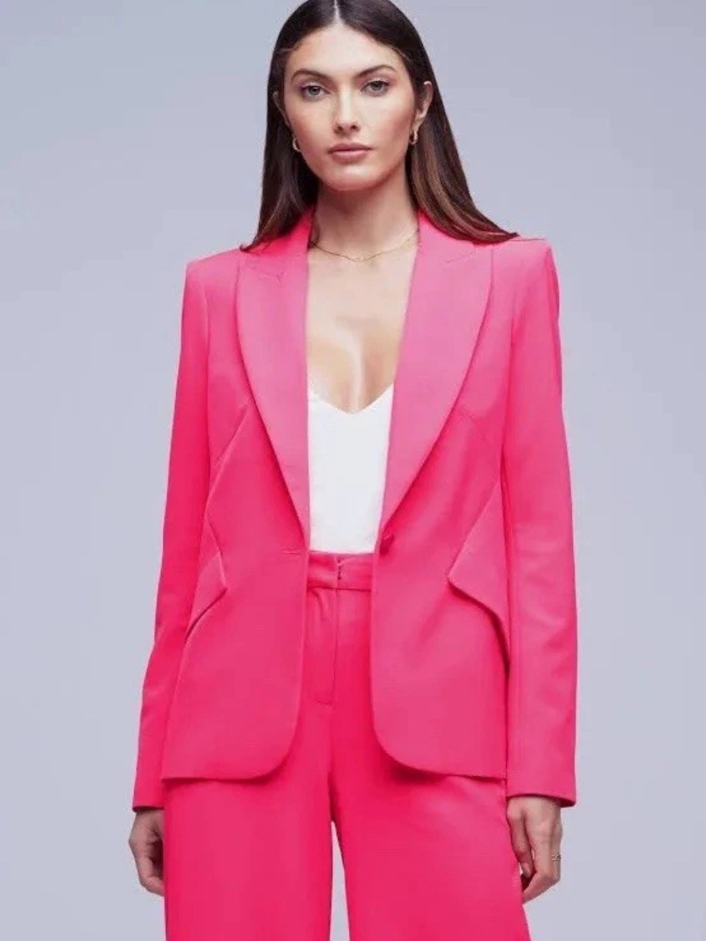 L'AGENCE Pink Glo Chamberlain Blazer 2